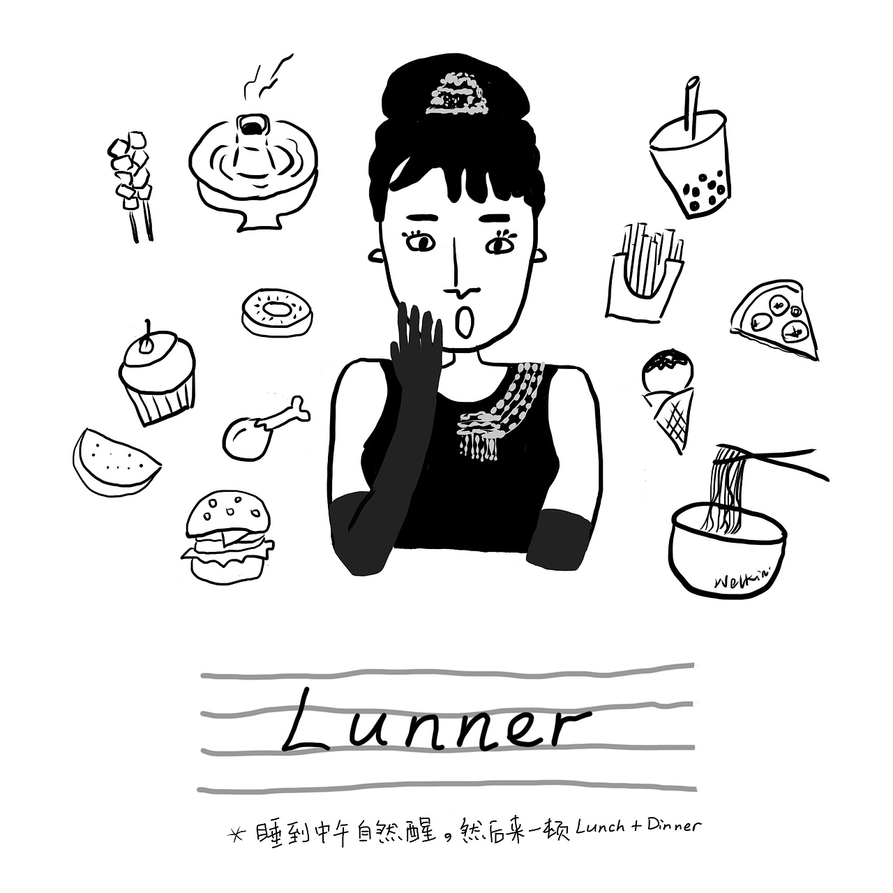 Lunner and Bruncher（图ZMTI1NjgwNTk2） - 新锐潮流插画 - 站酷设计师Welkinkk原创素材 - 站酷ZCOOL