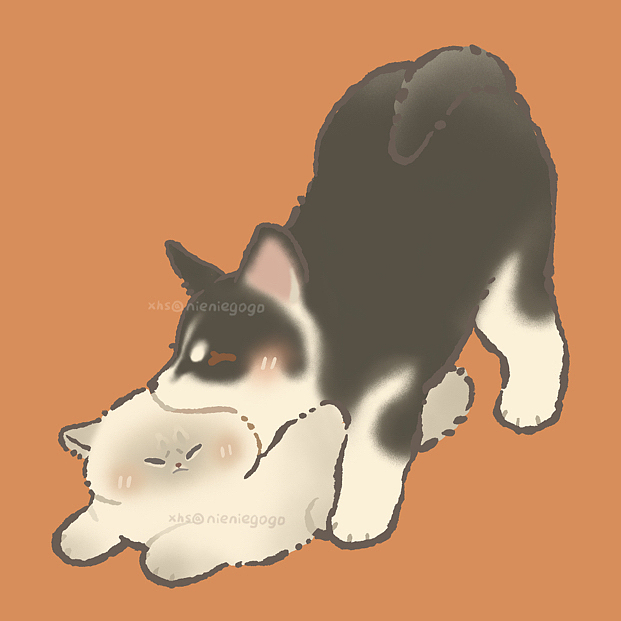 让我看看谁还没有吸猫！～（图ZMzI4OTExMzM2） - 商业插画 - 站酷设计师milkyaaa原创素材 - 站酷ZCOOL