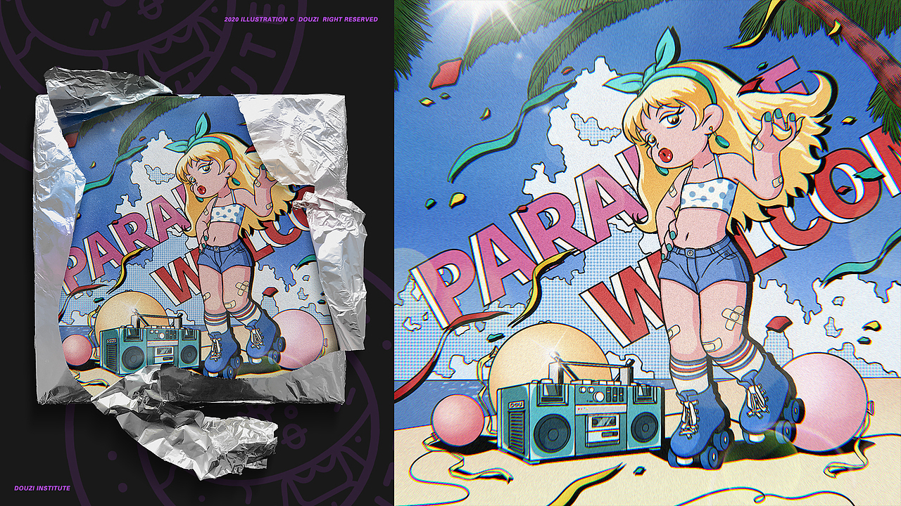 2020 个人插画总结 【GRILS】（图ZMjM5MzEyODYw） - 创作习作 - 站酷设计师DOU_zi原创素材 - 站酷ZCOOL