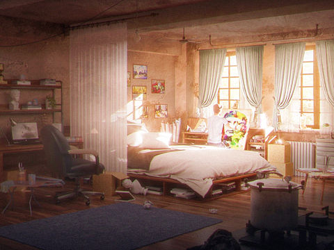 室内概念场景——《画室》