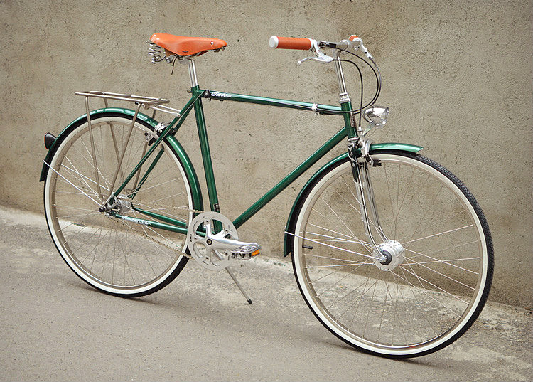 新款tsunami内三速复古自行车