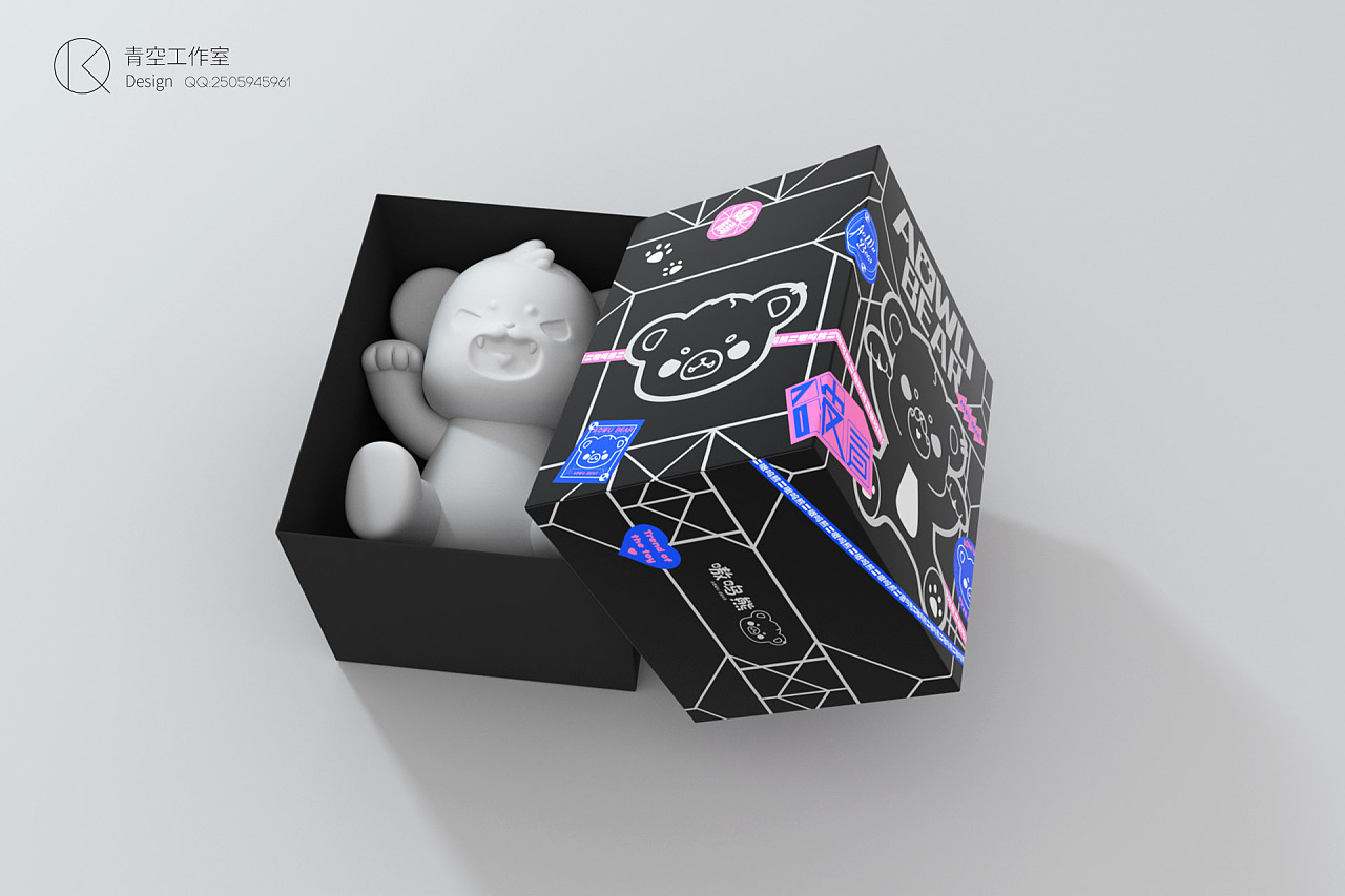 【包装】嗷呜熊潮玩包装