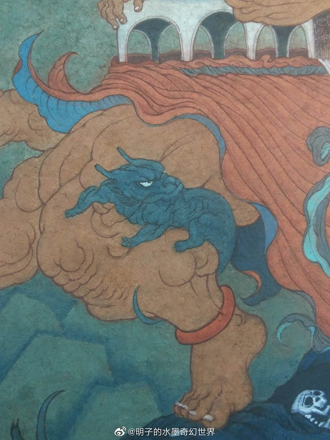 《西江月.爭逐圖》明子（图ZMjExNzgzMTE2） - 绘画 - 站酷设计师明子水墨奇幻世界原创素材 - 站酷ZCOOL