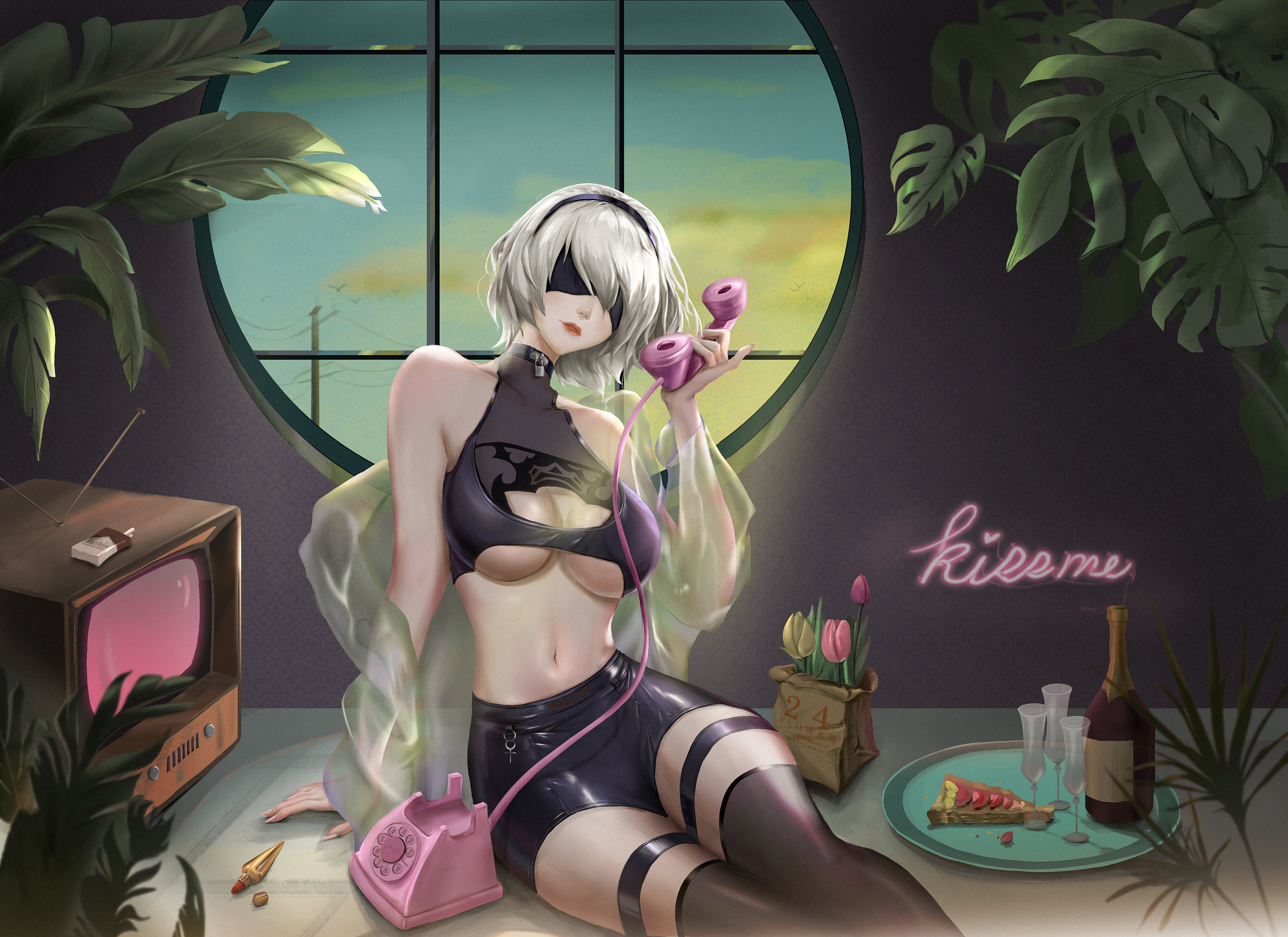 《喂?》尼尔机械纪元2b姐姐同人