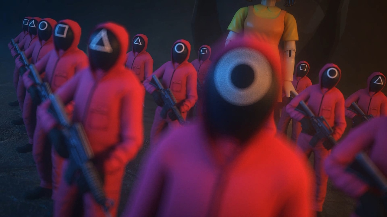 鱿鱼游戏三维动画