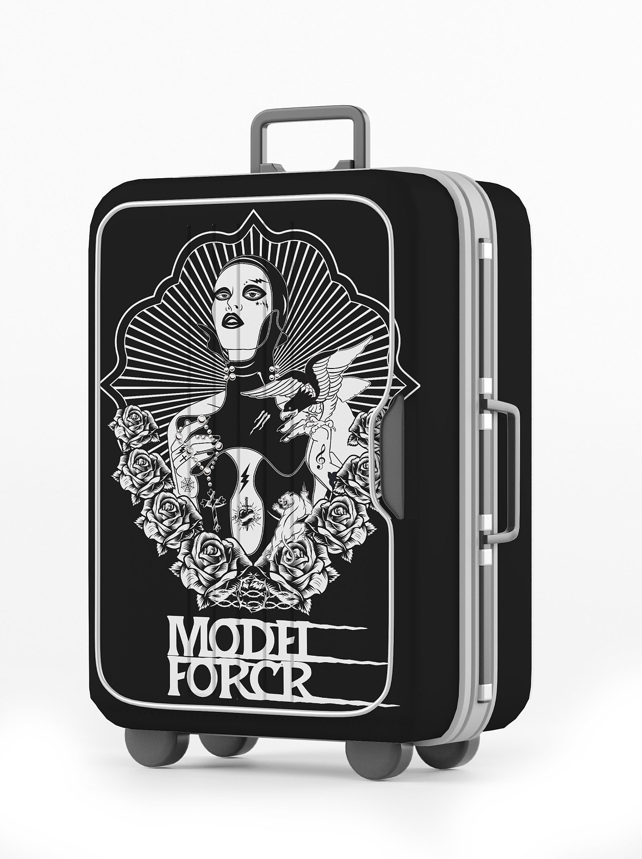 西海岸风格之单色潮流插画设计——欲望都市