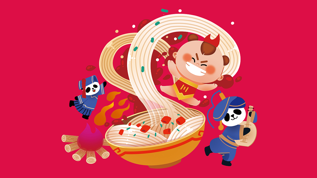 四川火锅产品IP设计（图ZMjM4OTg4Nzk2） - 商业插画 - 站酷设计师徐小来原创素材 - 站酷ZCOOL