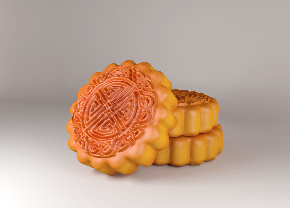 建模月饼|平面|海报|莉子love - 原创作品 - 站酷 