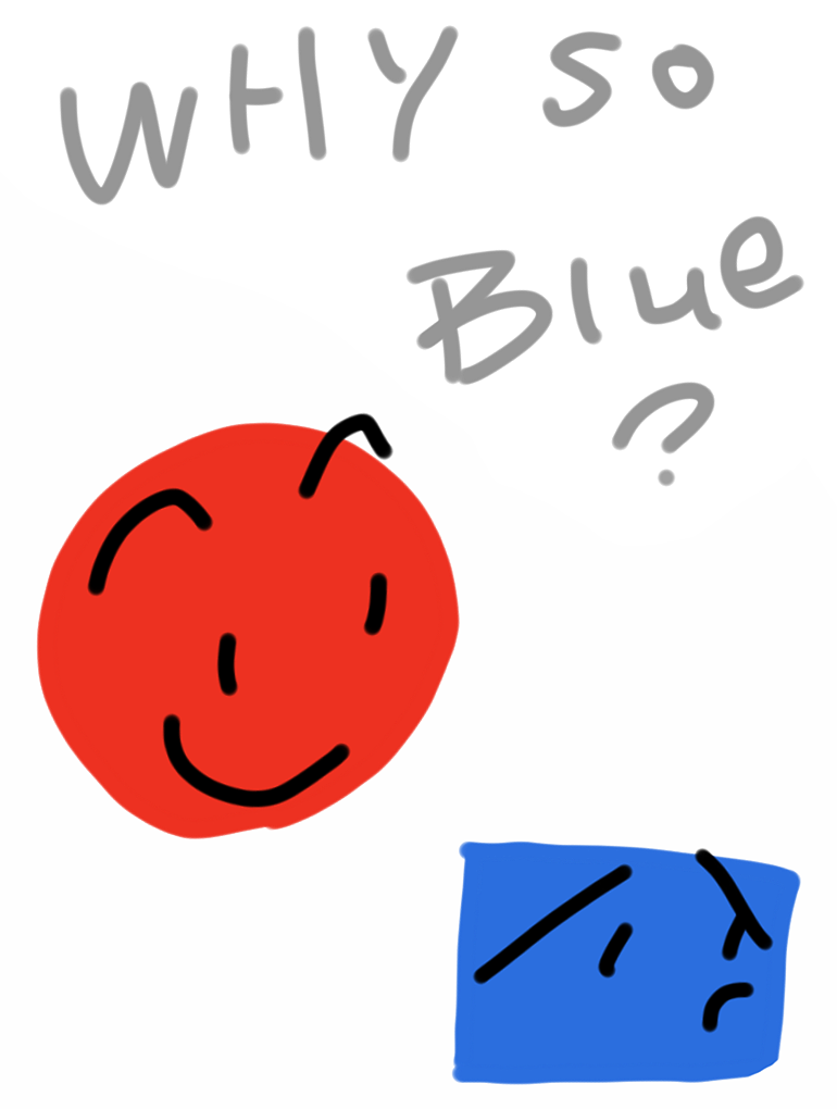 WHY SO BLUE ？（图ZNDQwNDQwNTY=） - 新锐潮流插画 - 站酷设计师THRASH原创素材 - 站酷ZCOOL