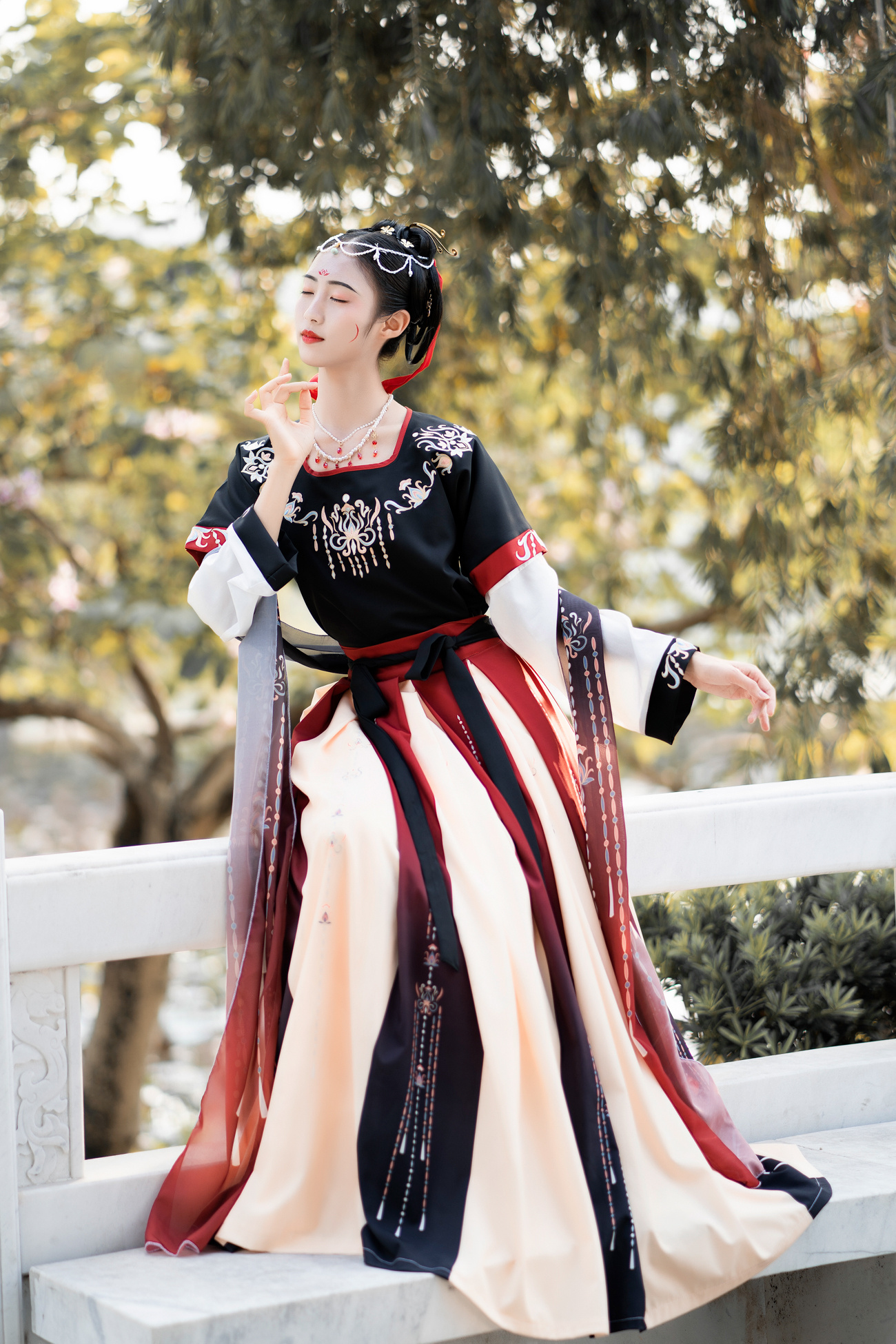 惠州丰诸园汉服 坦领 古风汉服