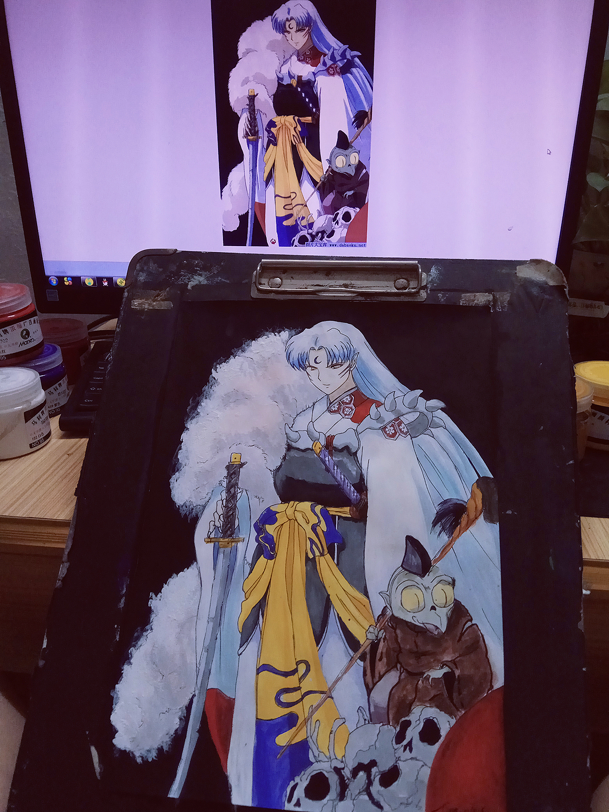 《杀生丸手绘》|插画|创作习作|taira7爷_原创作品-站酷zcool