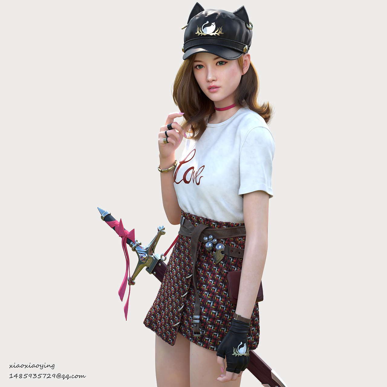 girl|三维|人物/生物|小小莹byy_原创作品-站酷zcool