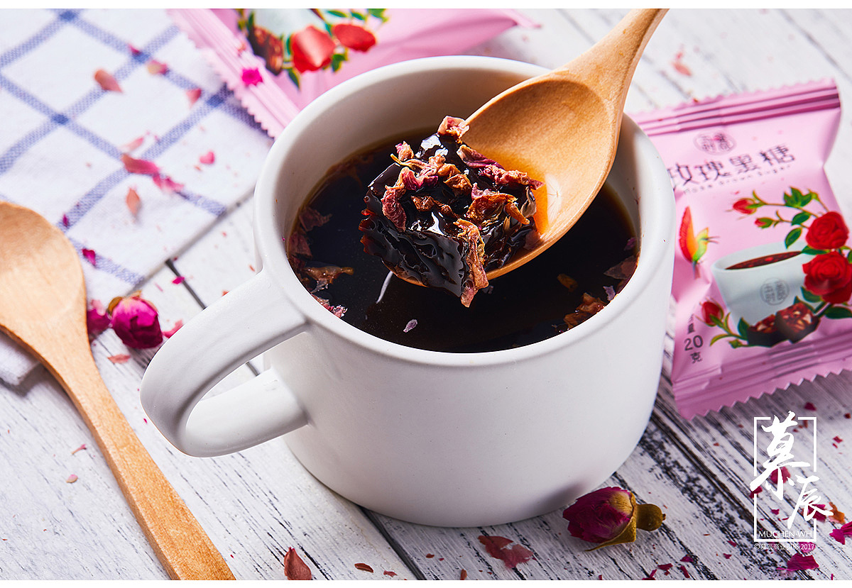 玫瑰红糖茶（图ZOTk0MTkzMDA=） - 产品摄影 - 站酷设计师慕辰摄影原创素材 - 站酷ZCOOL