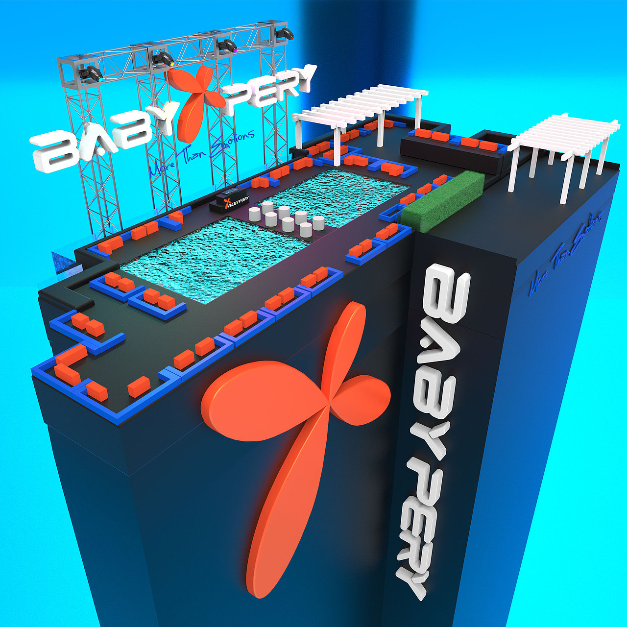 泳池主题派对（图ZMjY1MTU0NTg4） - 场景 - 站酷设计师偷渡客狗沫原创素材 - 站酷ZCOOL