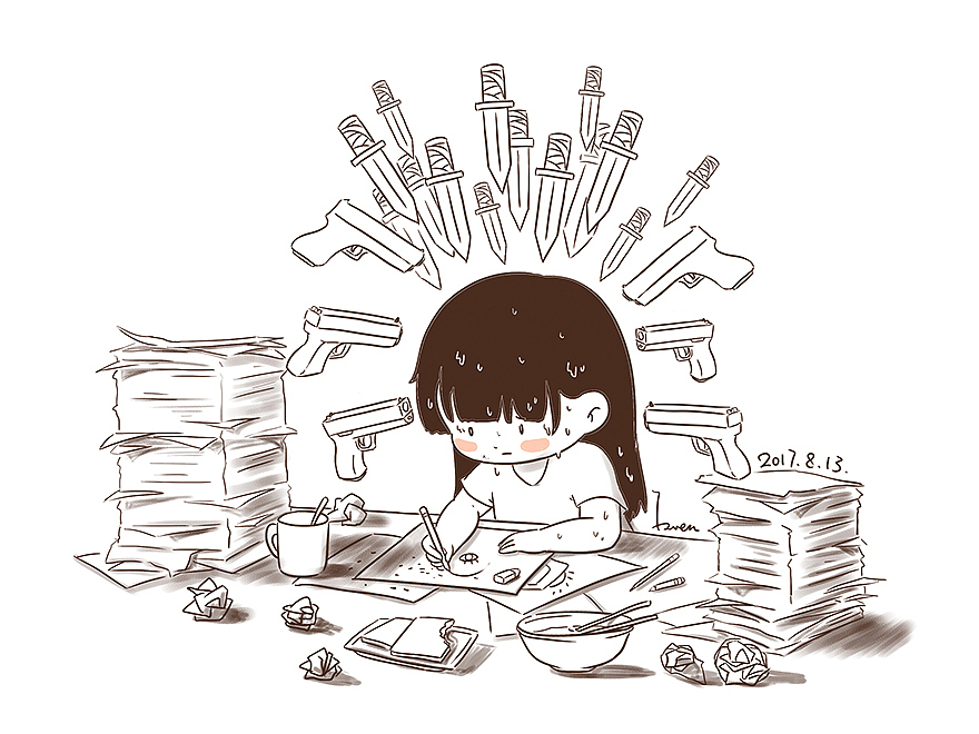 用画记录生活14(图ZOTA1OTI2MDQ=) - 单幅漫画 - 站酷设计师芥末小E原创素材 - 站酷ZCOOL