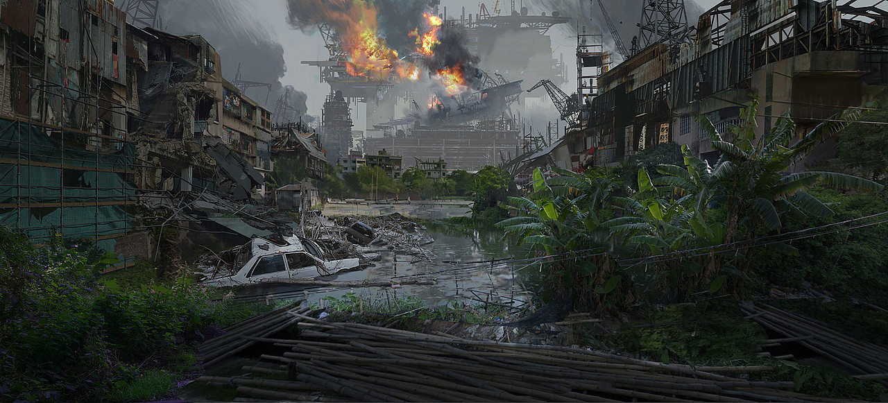 废墟|插画|商业插画|牧兮_原创作品-站酷zcool