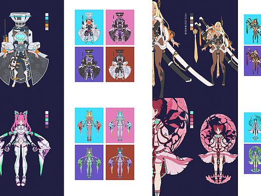 长沙焰熊CG艺术-学员作品展示-角色套装设定+色彩搭配