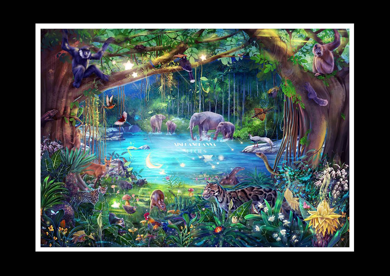 动物插画-《西双版纳博物日记》（图ZMjc5NDIyMzIw） - 商业插画 - 站酷设计师狮子大亨原创素材 - 站酷ZCOOL