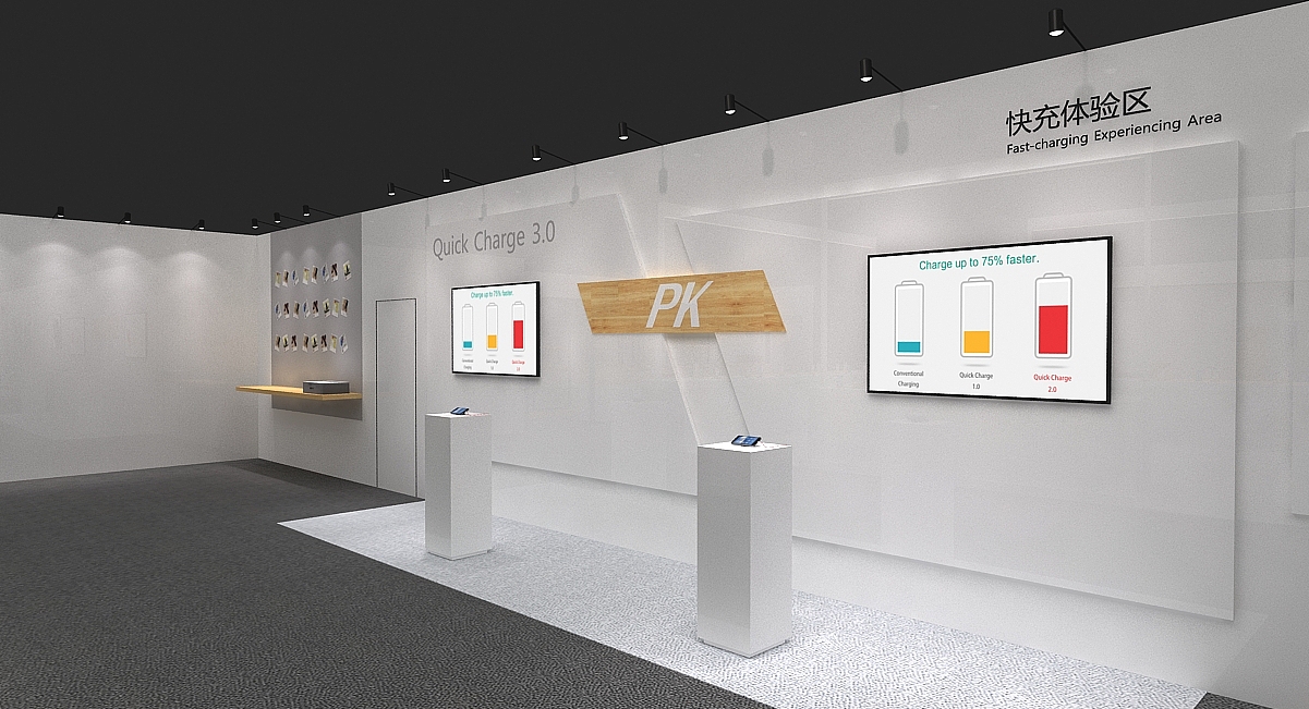 一加3手机发布会——产品展示区