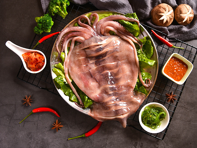 郑州菜品拍摄 大鱿鱼