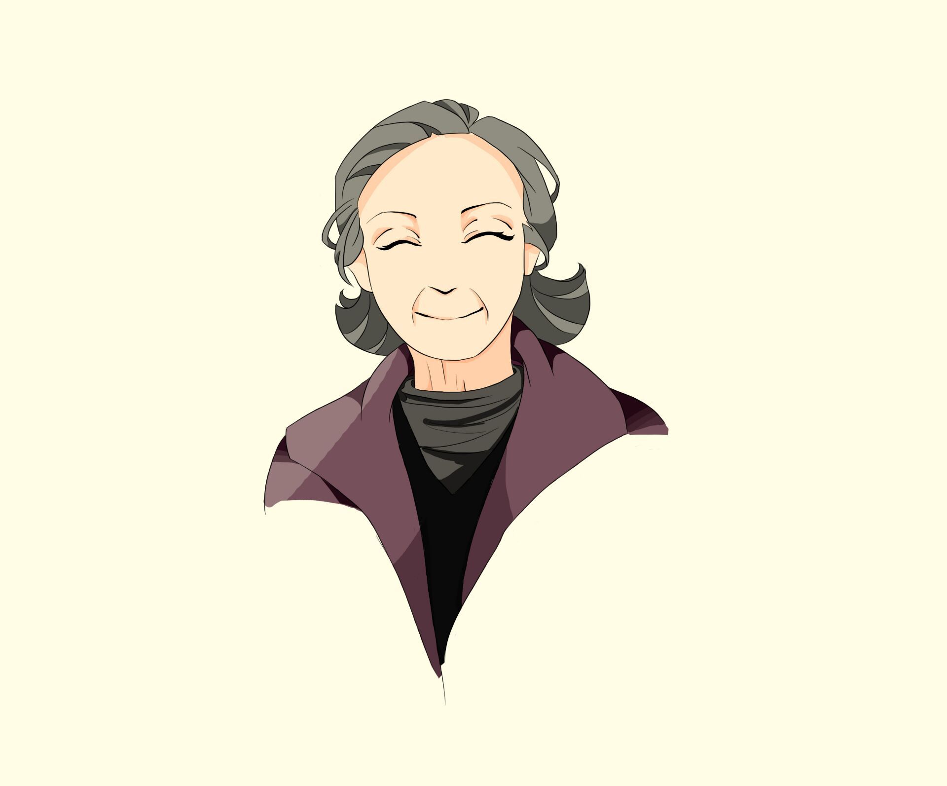 水晶精灵风手绘头像