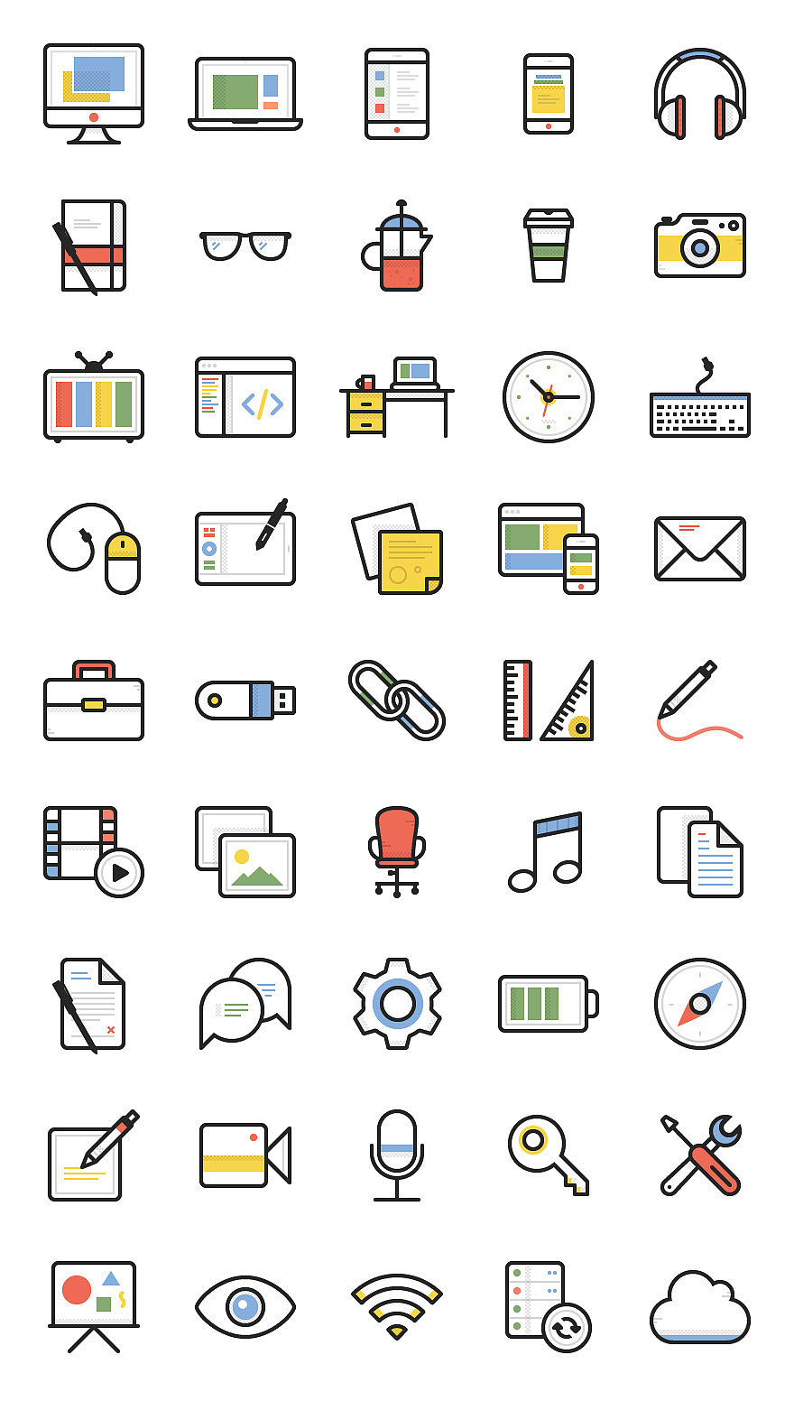 商务ICON（图ZOTQ2NzU2Mjg=） - 图案 - 站酷设计师Blue_sam原创素材 - 站酷ZCOOL
