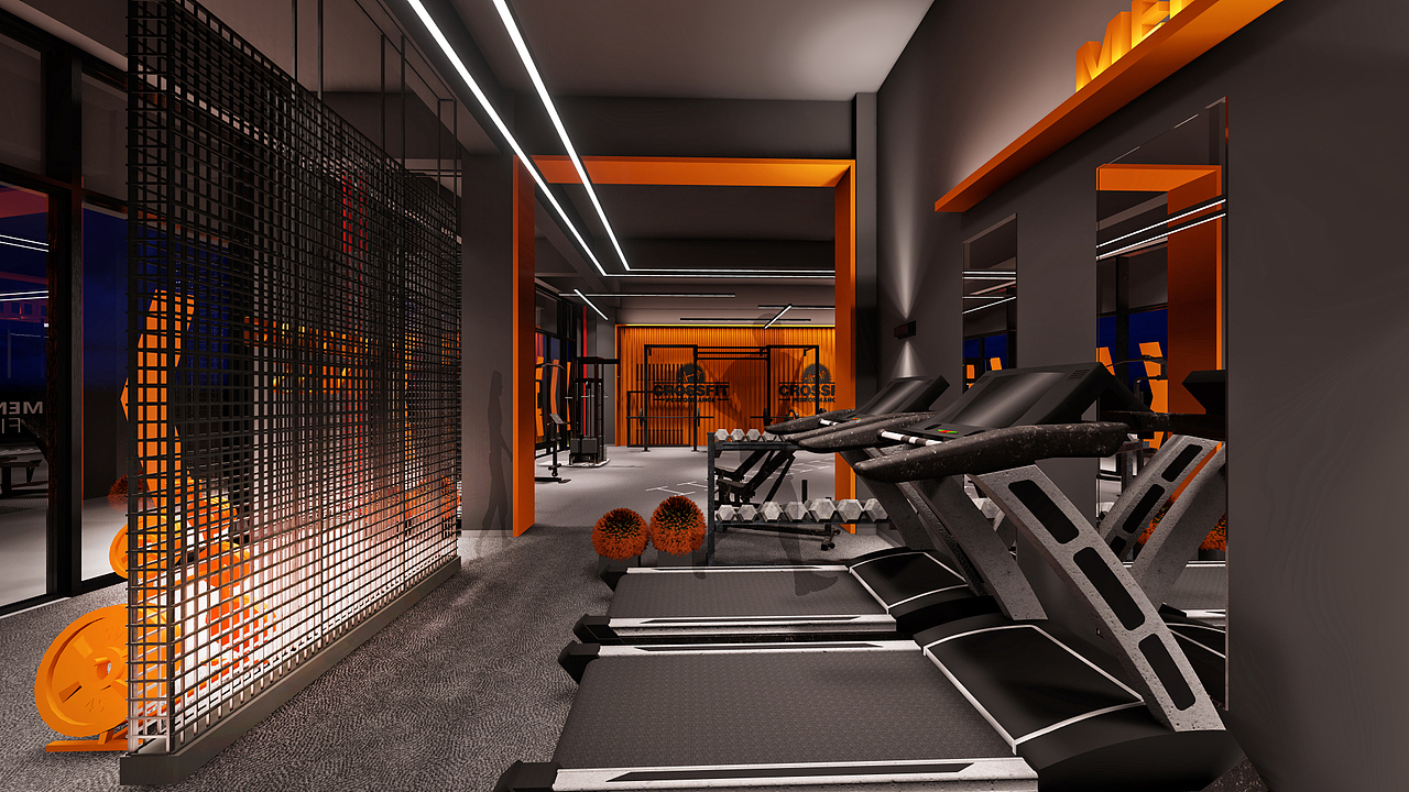 ME+梦想健身工作室 空间设计（图ZMTE0MzIwNzk2） - 家装设计 - 站酷设计师梁飞原创素材 - 站酷ZCOOL