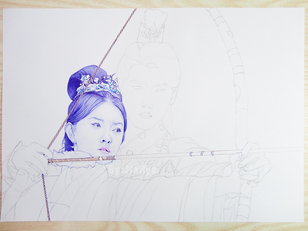 手绘《双世宠妃2》梁洁邢昭林