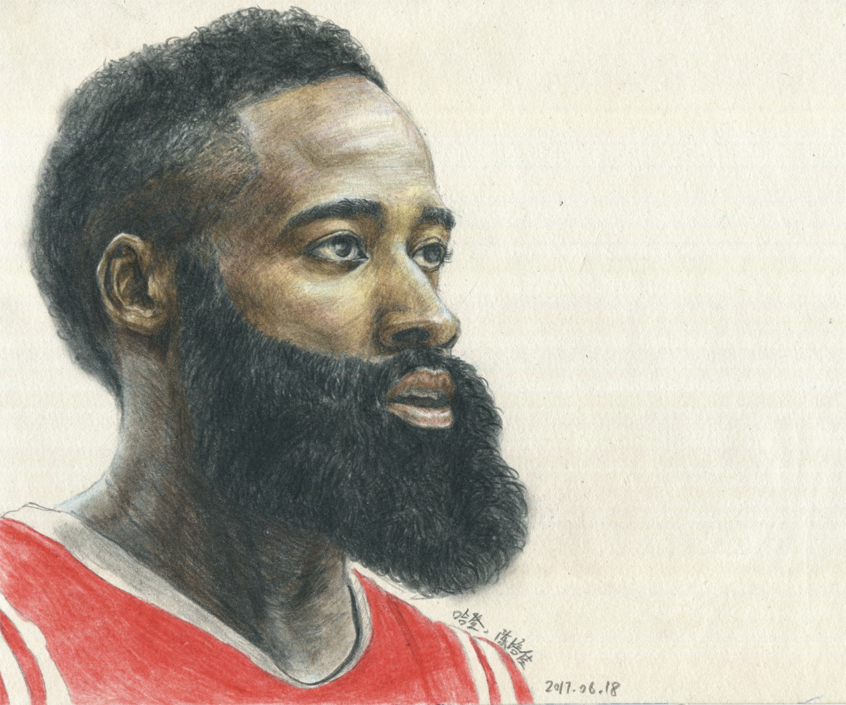 彩铅球星|纯艺术|绘画|朝画 - 原创作品 - 站酷 (zcool)