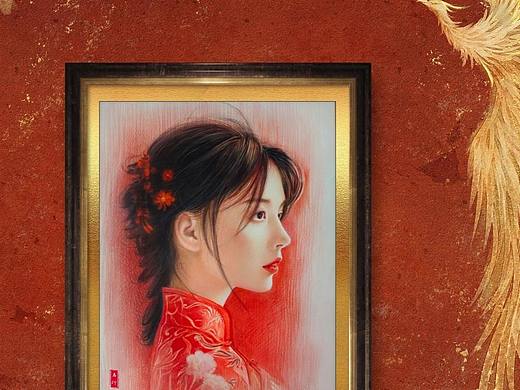 彩铅人像