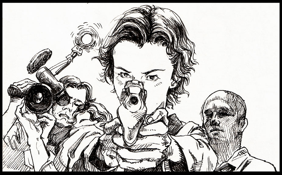 看电影画速写（图ZOTUyMjAxNg==） - 绘画 - 站酷设计师小尼尔森原创素材 - 站酷ZCOOL