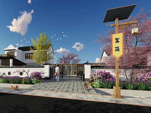 乡村旅游改造效果/动画