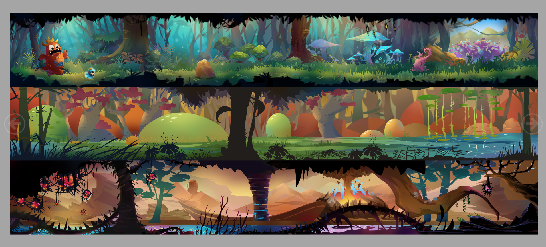 一组森林系场景 喜欢大自然|插画|游戏原画|mumu沐沐1 - 原创作品