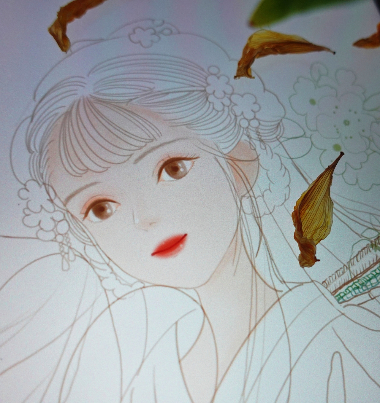 商稿:一张古风小姐姐💛💜