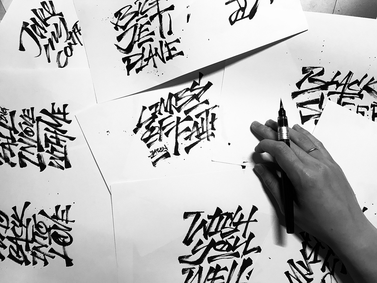 Hand Lettering（图ZMTEzNTkzNDAw） - 字体/字形 - 站酷设计师石坎未来原创素材 - 站酷ZCOOL