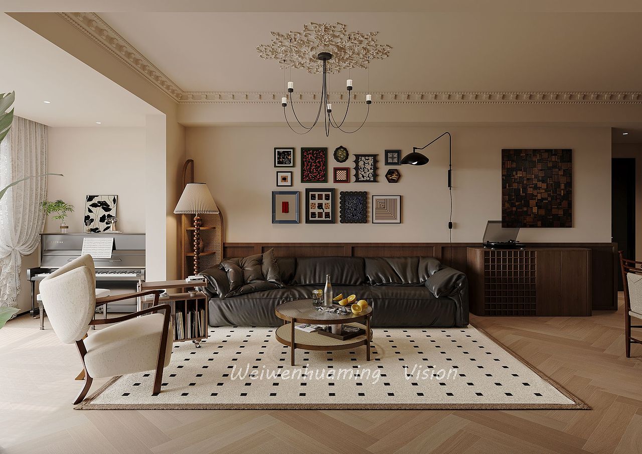 法式复古小家（图ZMzU0NDk0Nzcy） - 家装设计 - 站酷设计师未闻花名效果表现原创素材 - 站酷ZCOOL