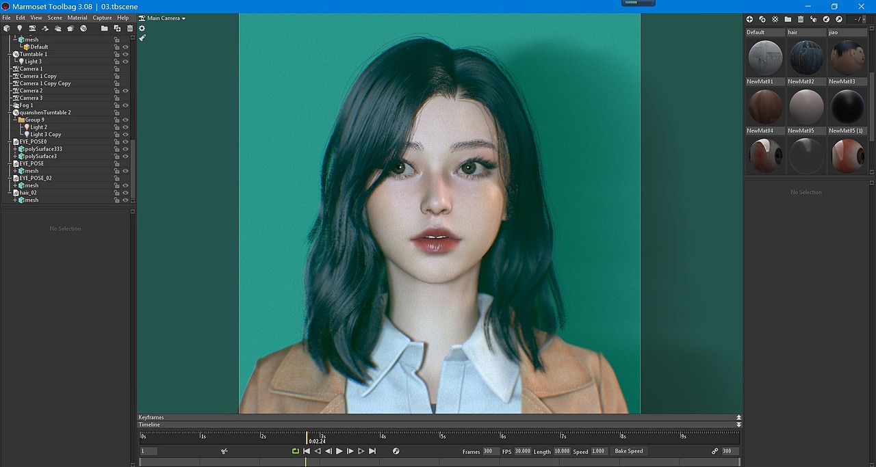 导入Marmoset渲染的图像