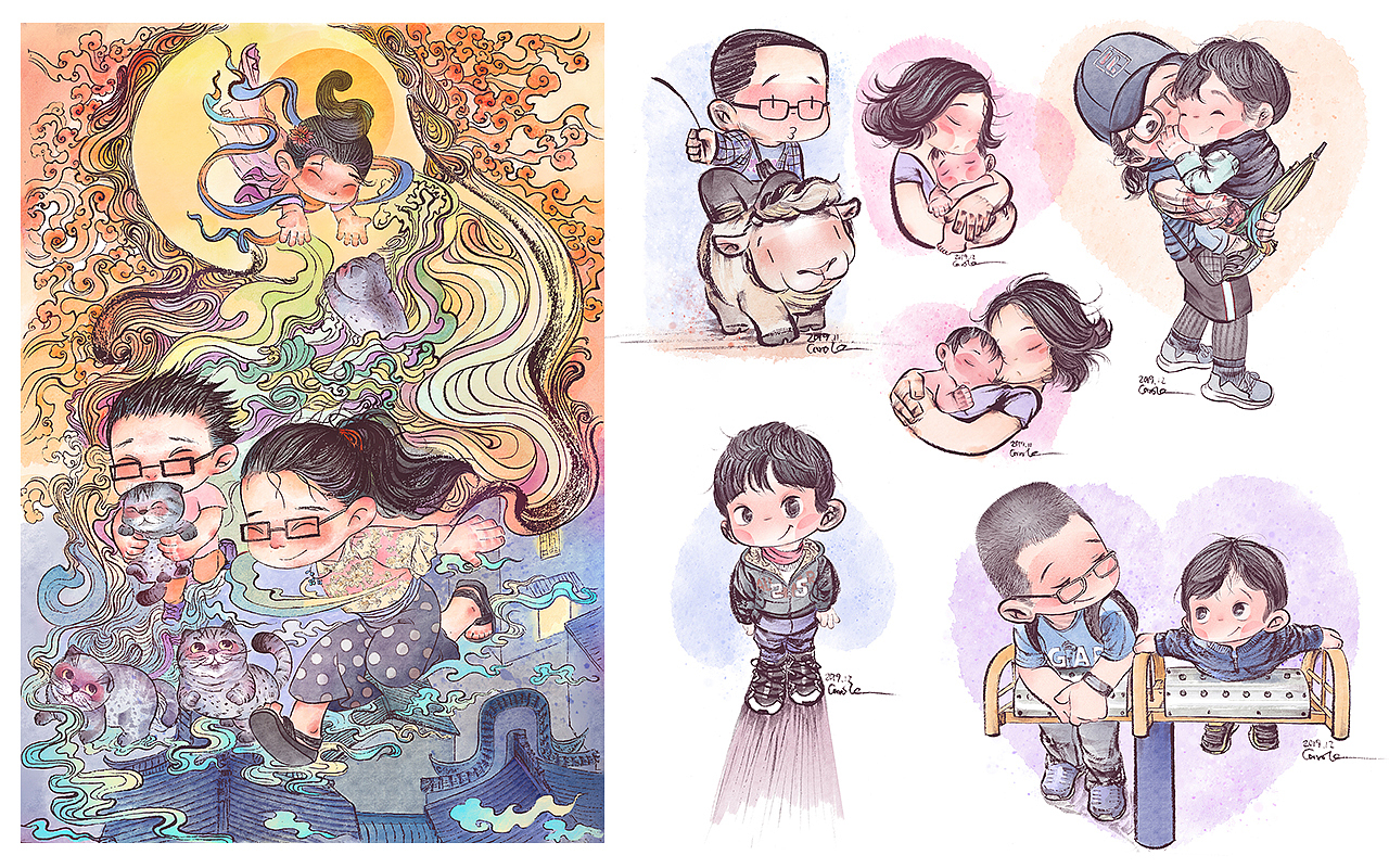 19年·日作团众·大总结 之 真数千手(Ⅰ)(图ZMTkwODQzMjUy) - 艺术插画 - 站酷设计师日作团原创素材 - 站酷ZCOOL