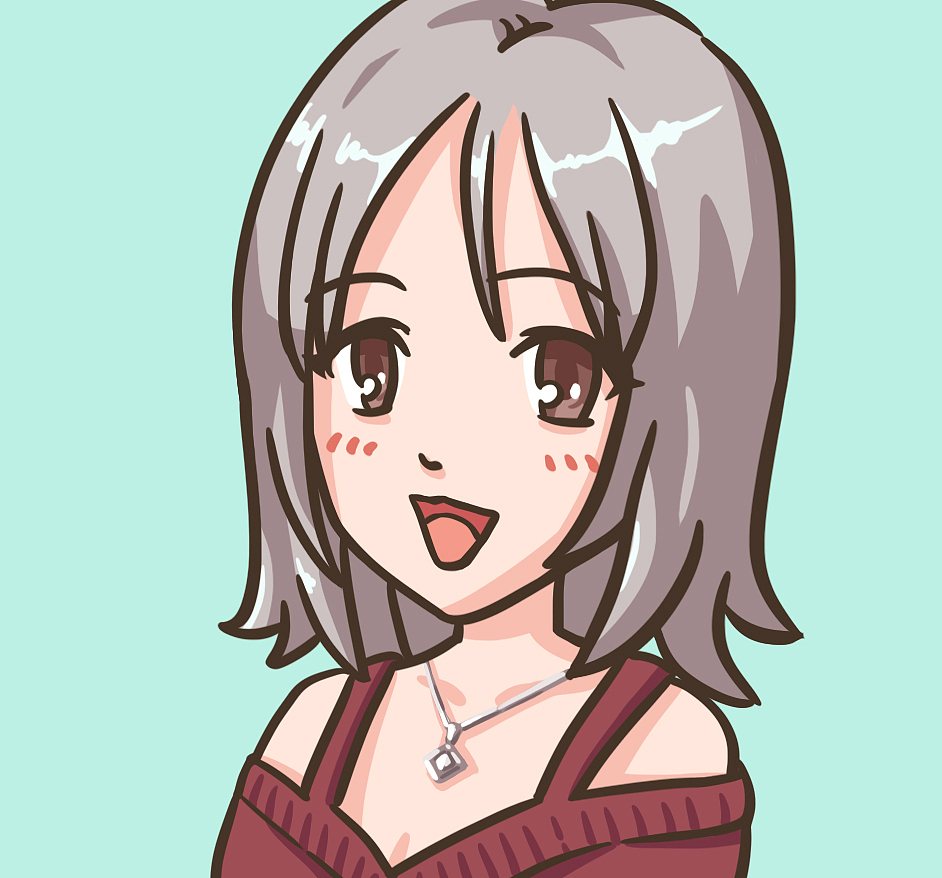 绘画二次元头像,赚点小钱买好吃的O(∩_∩)O