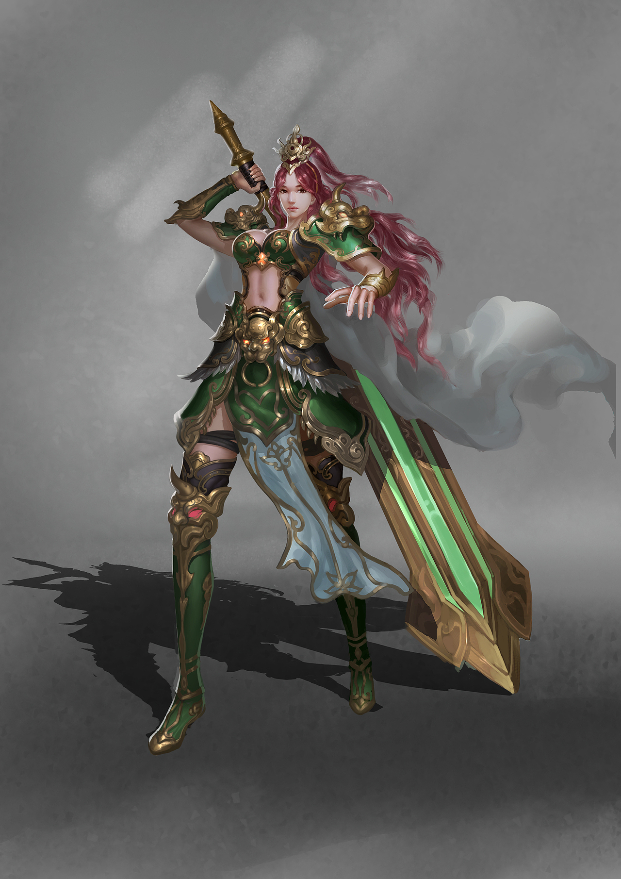 游戏人物原画设定美宣