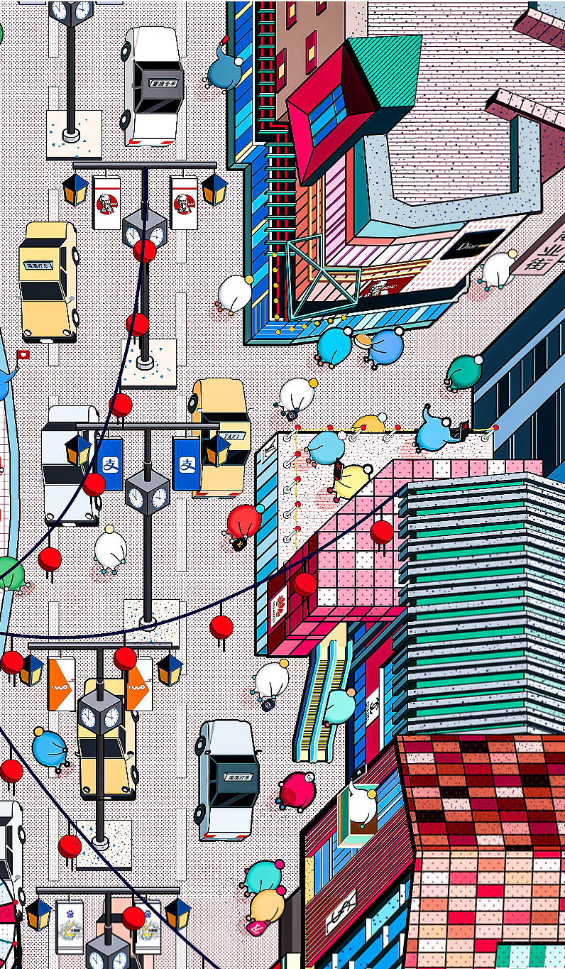 Modern PARK 建筑商业区插画表现（图ZMjU1NTUwODIw） - 商业插画 - 站酷设计师韩锐原创素材 - 站酷ZCOOL