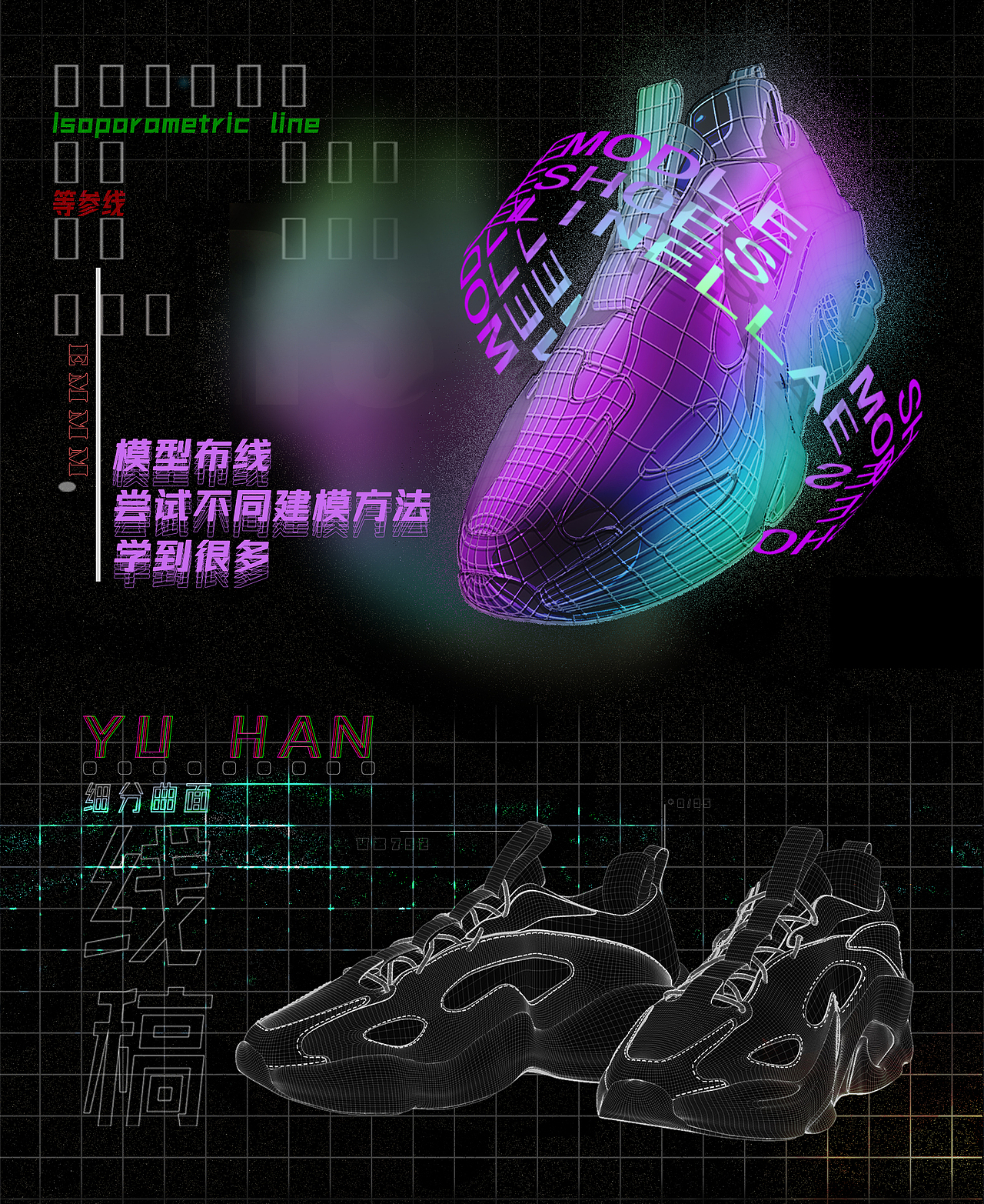 C4D建模鞋建模练习（图ZMjY4MjkyNDU2） - 产品 - 站酷设计师YuHan啊原创素材 - 站酷ZCOOL