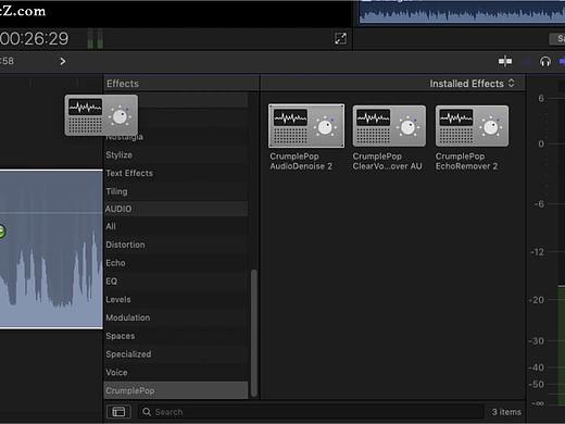 fcpx插件:AudioDenoise 2(嘶嘶声和背景噪音消除插件)