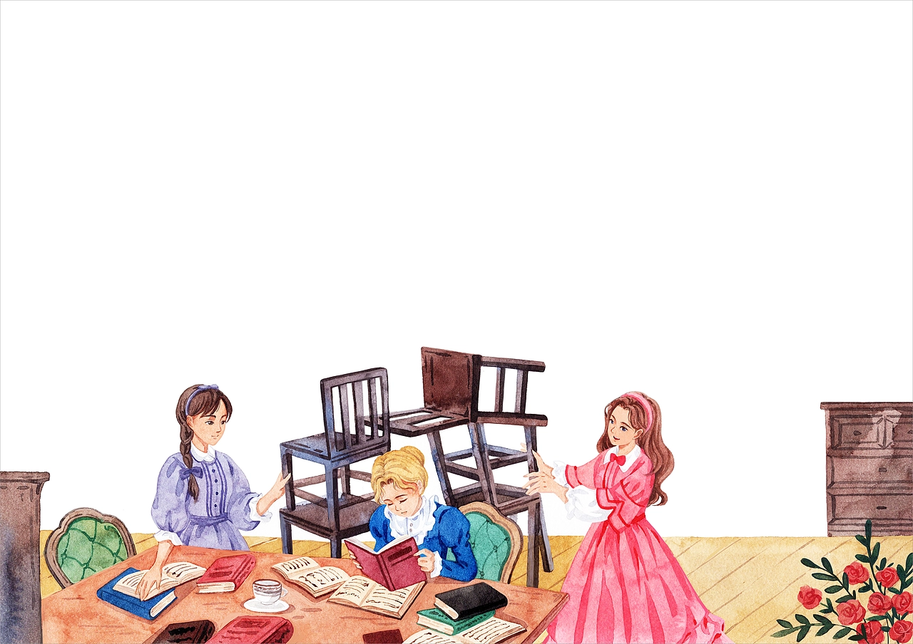 《居里夫人的故事》水彩手绘插图