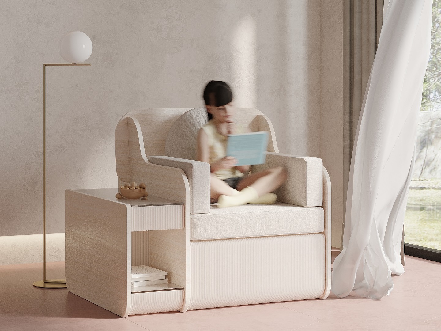 中式床3D效果图|工业/产品|家具|3D设计师小文 - 原创作品 - 站酷 (ZCOOL)