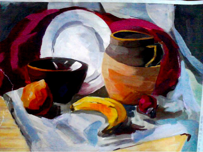 水粉静物（图ZNDk3NzI4NjA=） - 绘画 - 站酷设计师润视觉原创素材 - 站酷ZCOOL