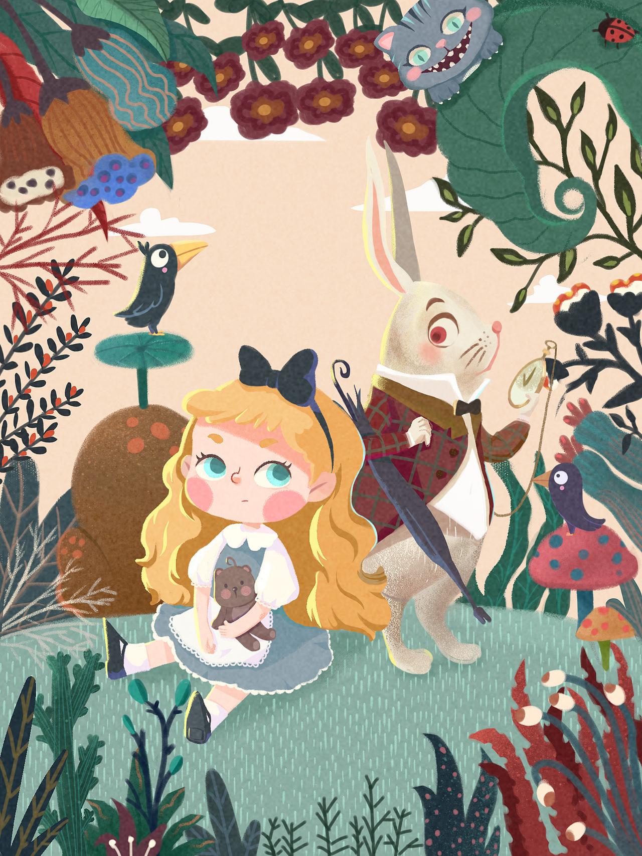 爱丽丝和白兔先生