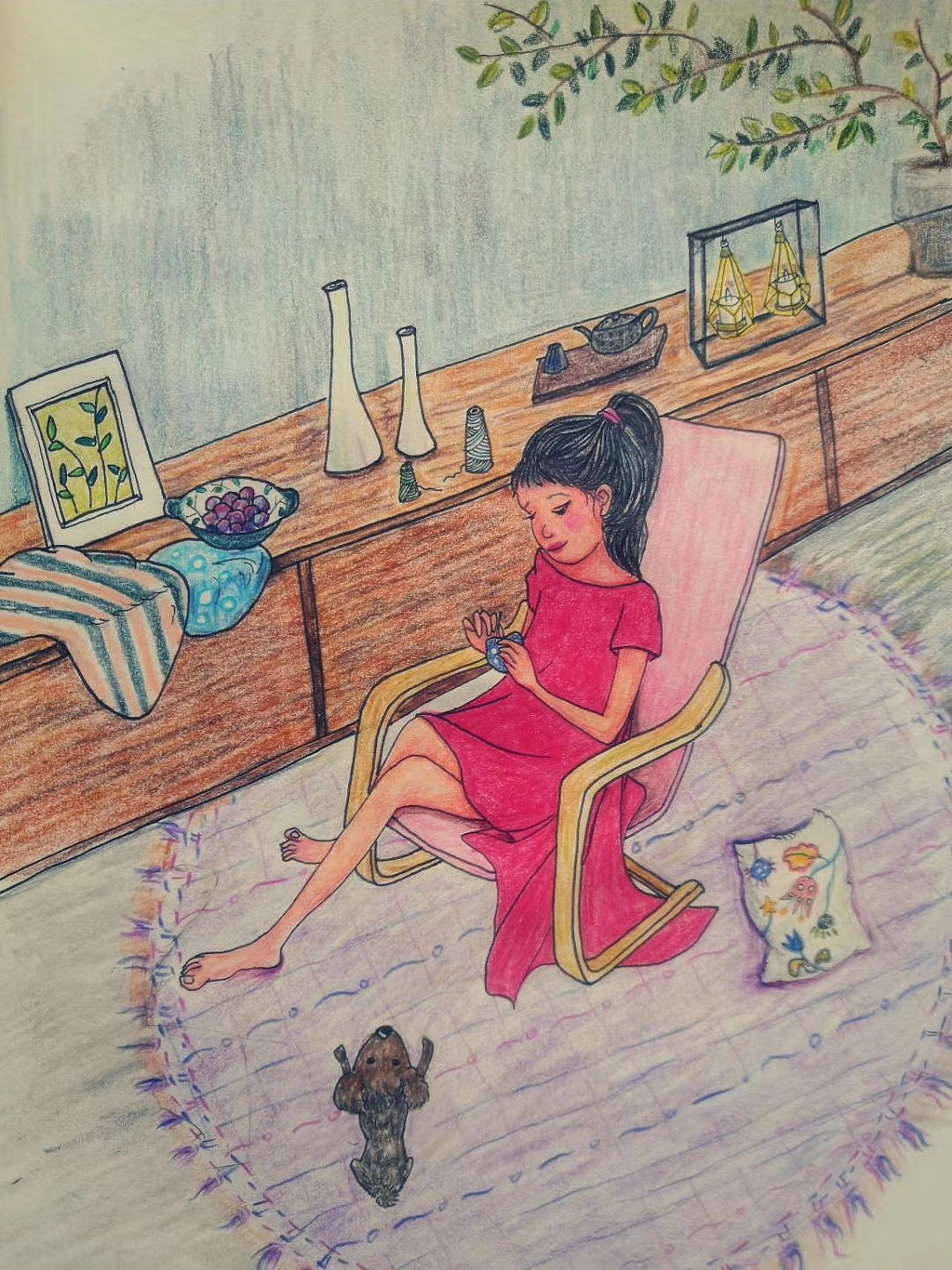 以前的彩铅手绘