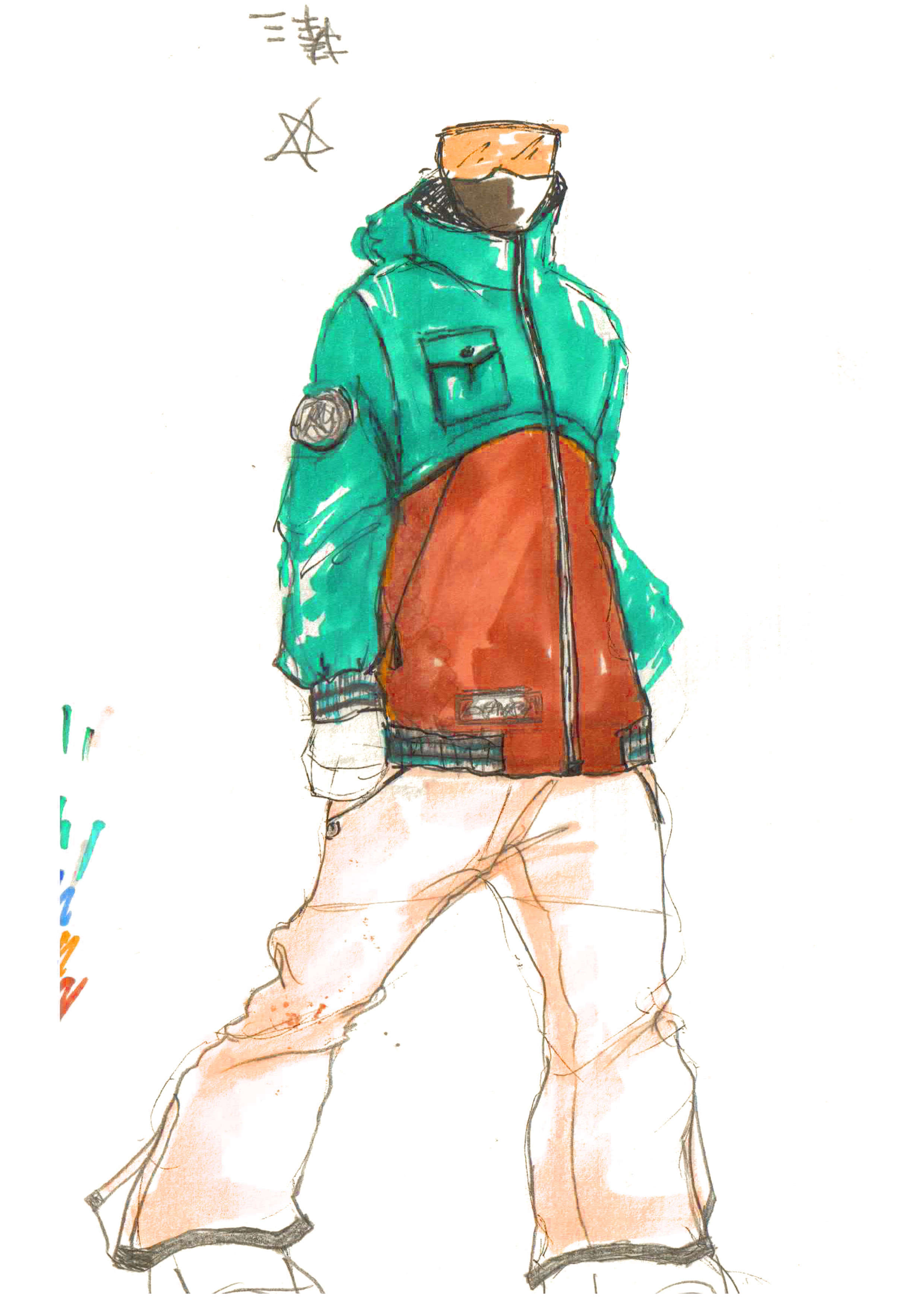 滑雪服手绘|服装|运动服饰|董神神 - 原创作品 - 站酷 (zcool)