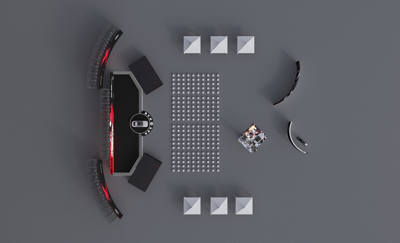 奔驰C级上市舞台设计（图ZMjg2MTE1NDUy） - 舞台美术 - 站酷设计师王大可777原创素材 - 站酷ZCOOL